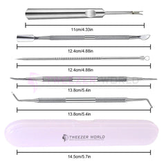 Ingrown Toenail Pedicure Tool Kit Nail File and Nail Pusher Double Sided