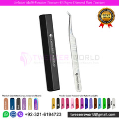 Isolation Multi-Function Tweezers 45 Degree Diamond Dust Tweezers