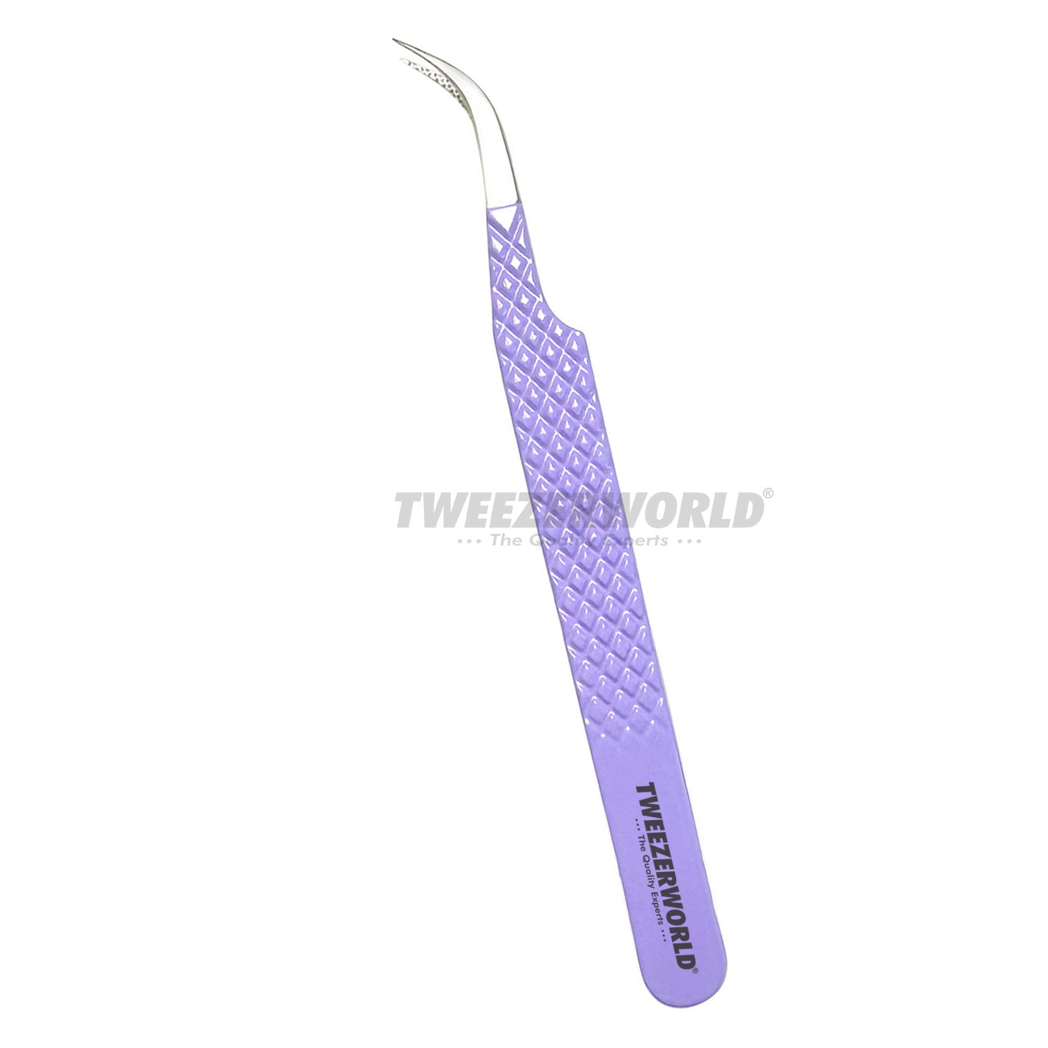 Purple Isolation Curved Tweezers Manufacturer by TWEEZER-WORLD