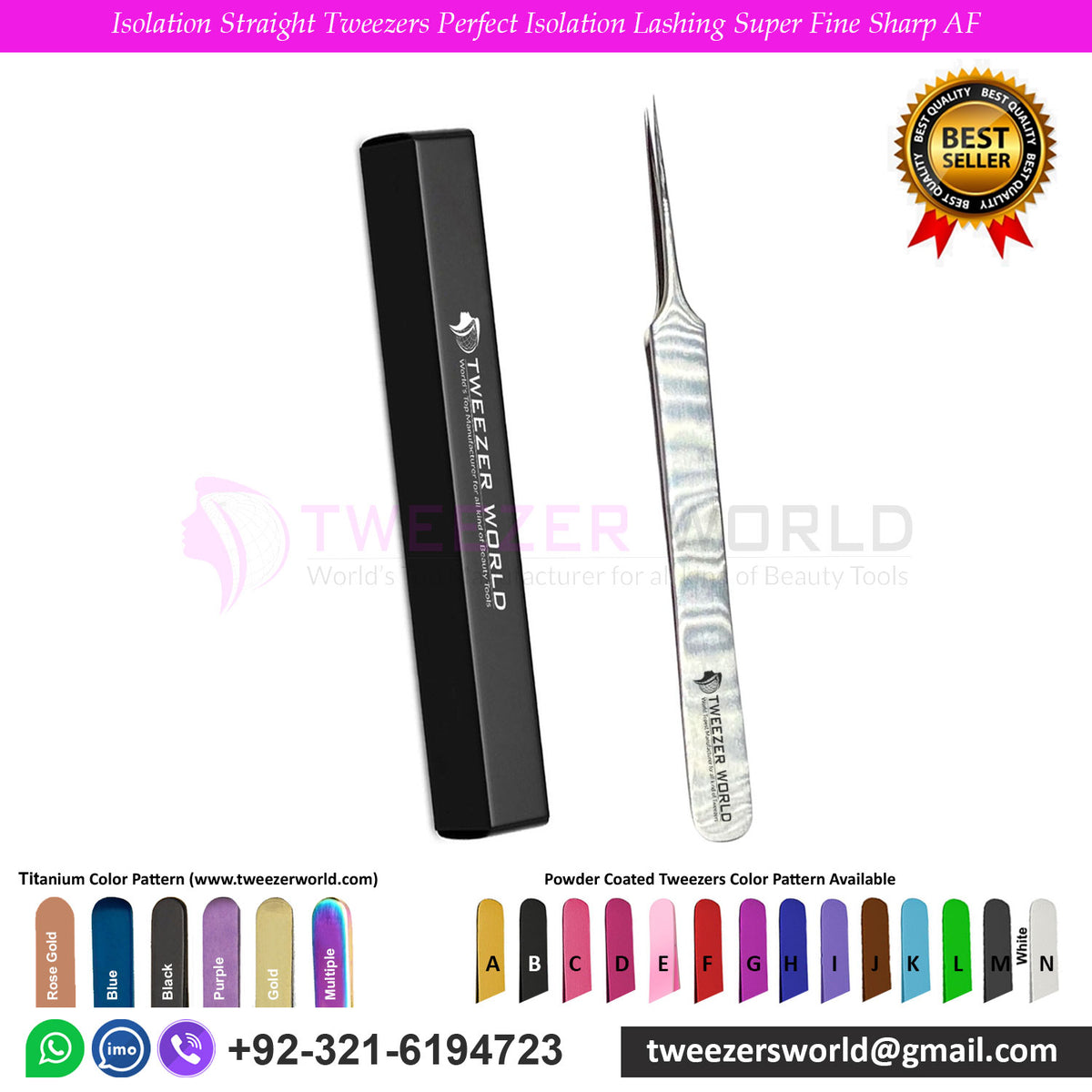 Isolation Straight Tweezers Perfect Isolation Lashing Super Fine Sharp AF