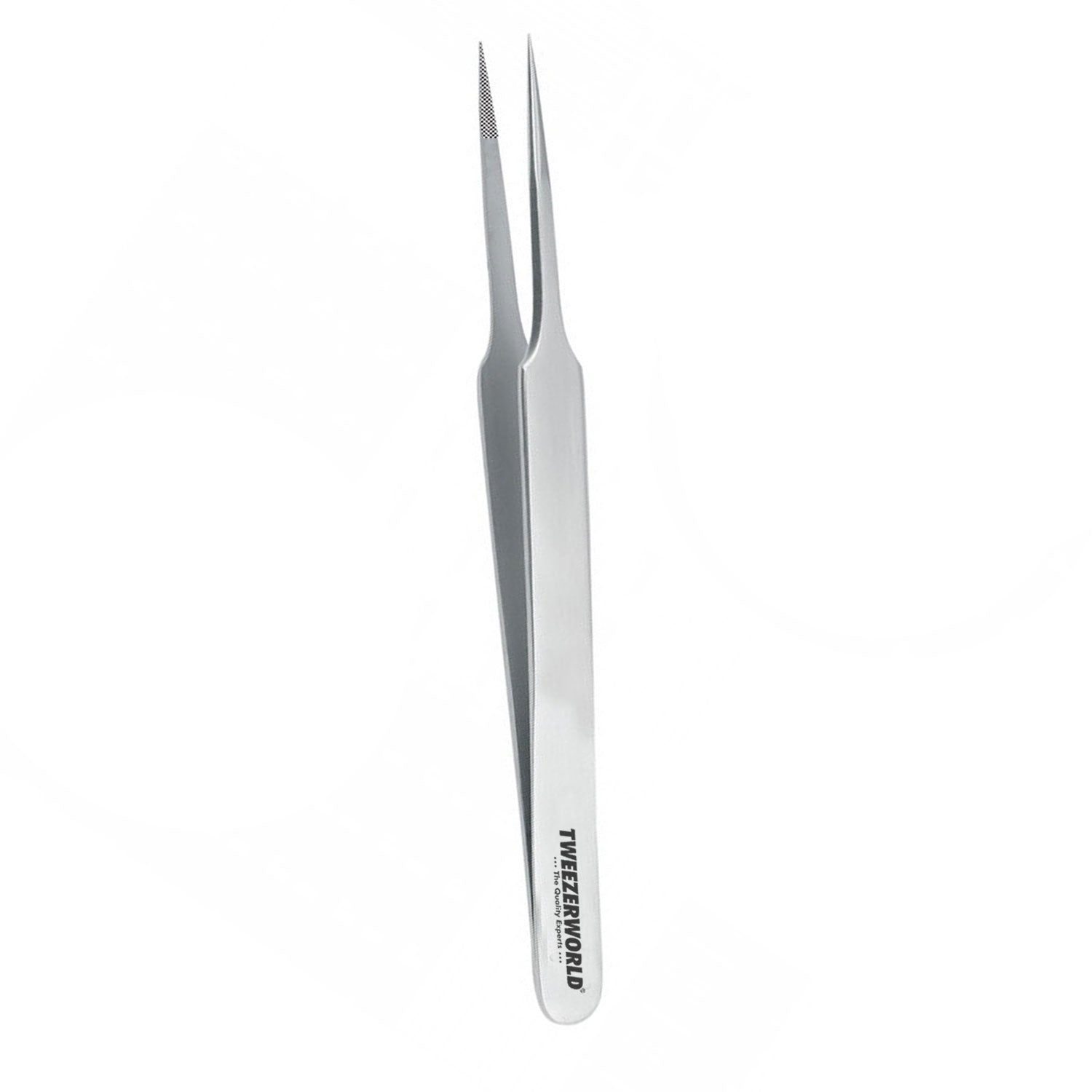 Silver Needle-Tip Isolation Lash Tweezers - image 2 by TWEEZER WORLD