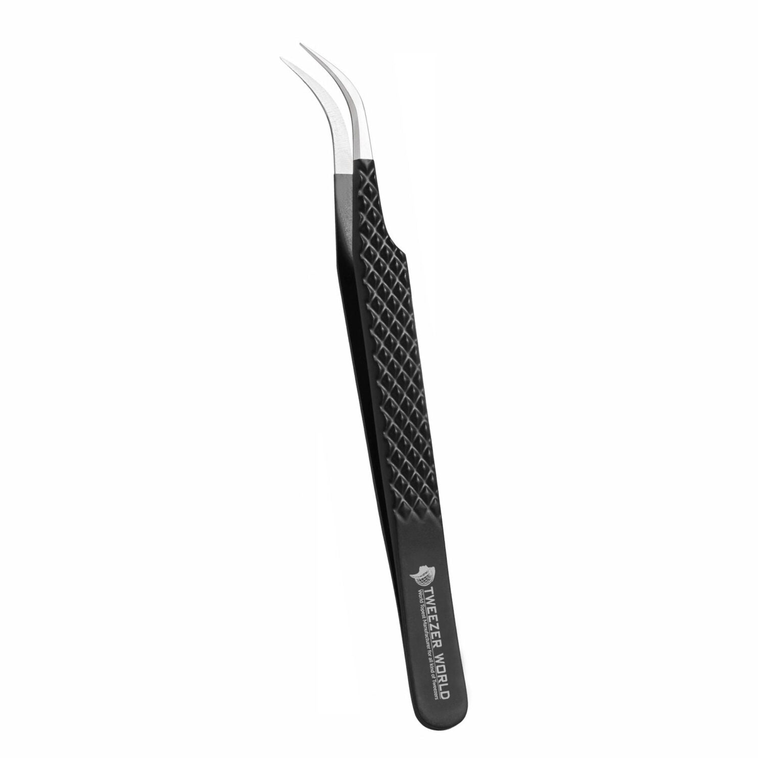 Tweezers Lash Extensions 6pcs Pro Black Fiber Tip Set