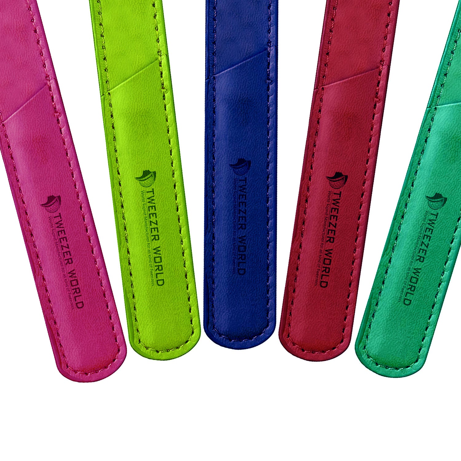 Nail File Leather Pouch in Different Colors, Nail Pusher Packing Pouch