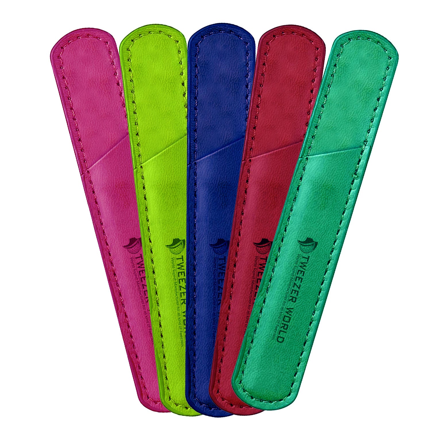 Nail File Leather Pouch in Different Colors, Nail Pusher Packing Pouch