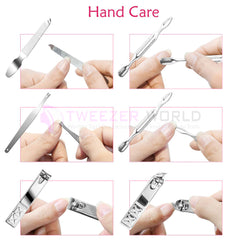 Premium Quality 18pcs Stainless Steel Professional Manicure Pedicure Set