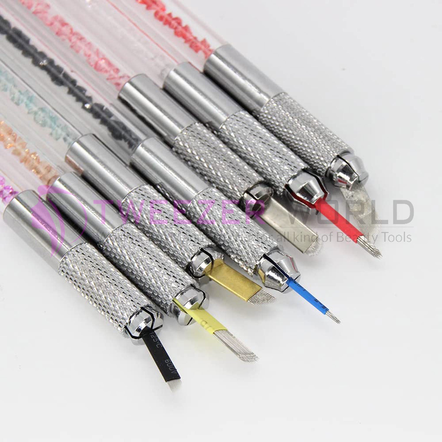 10 Multi Colors Double Sided Microblading Handles Brow Mapping Pen