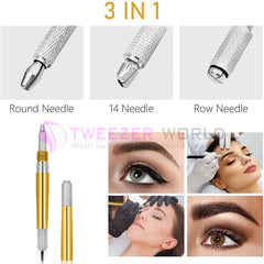 Microblading Pen with needles Permanent Makeup Pen for Eyebrow Tattoo