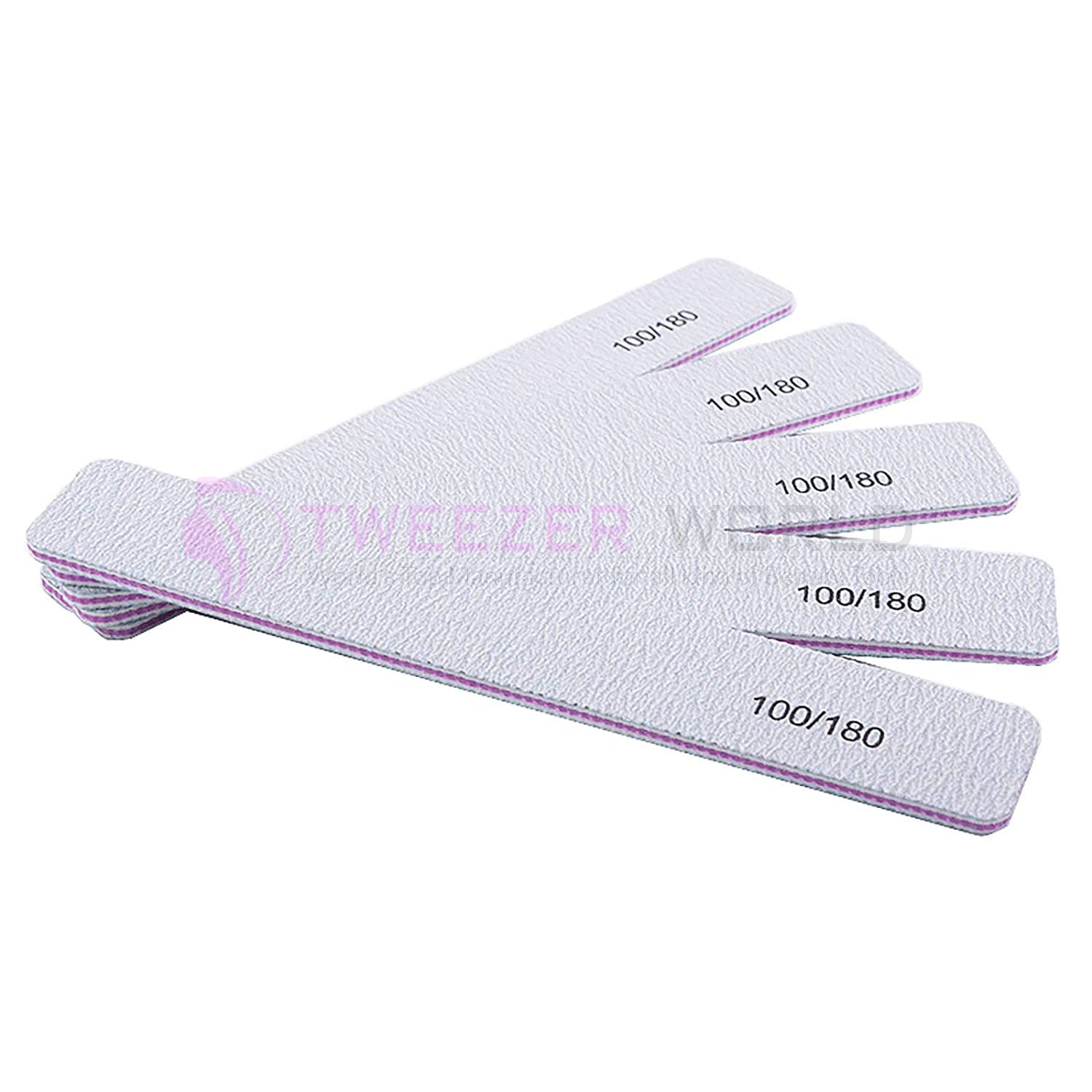 Best Nail File 12 PCS Professional Reusable Washable Double Sides