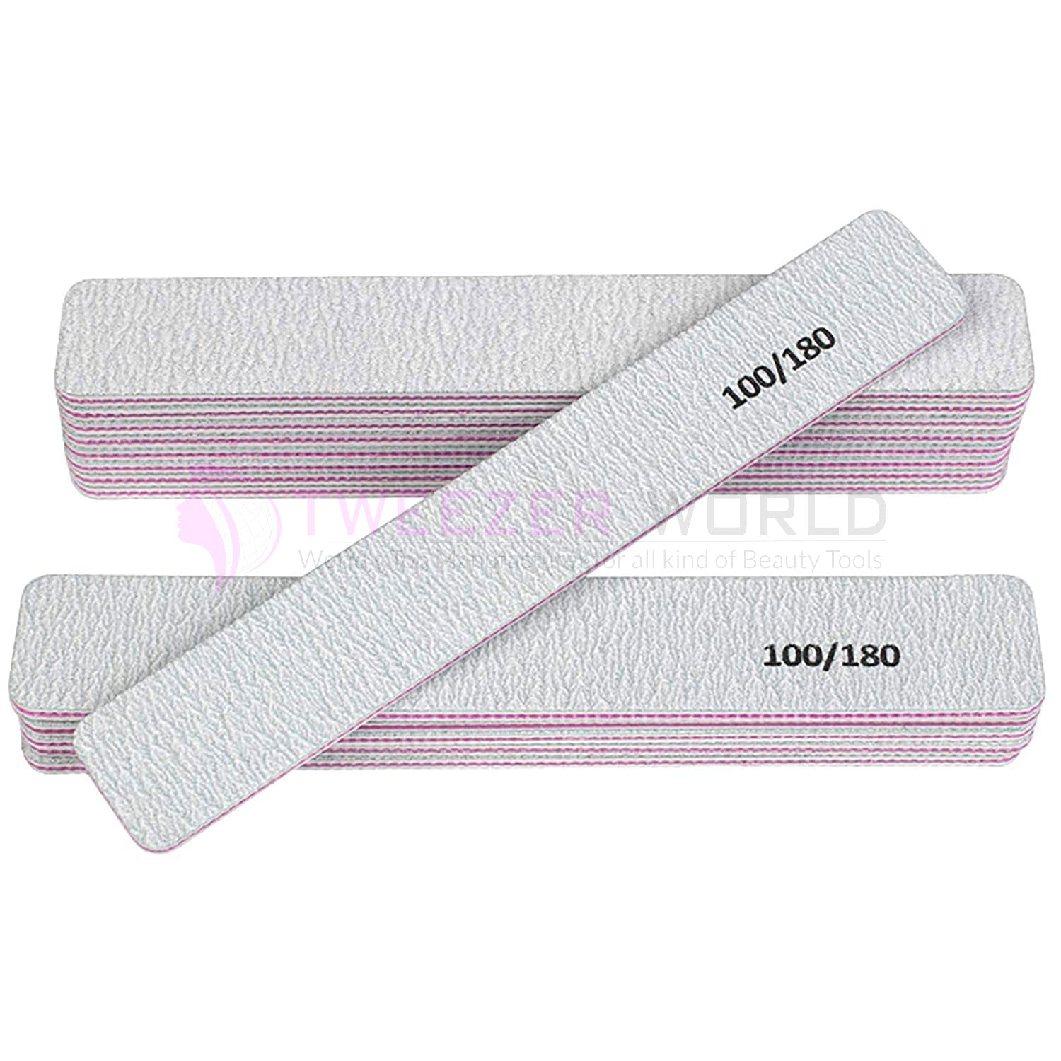 Best Nail File 12 PCS Professional Reusable Washable Double Sides