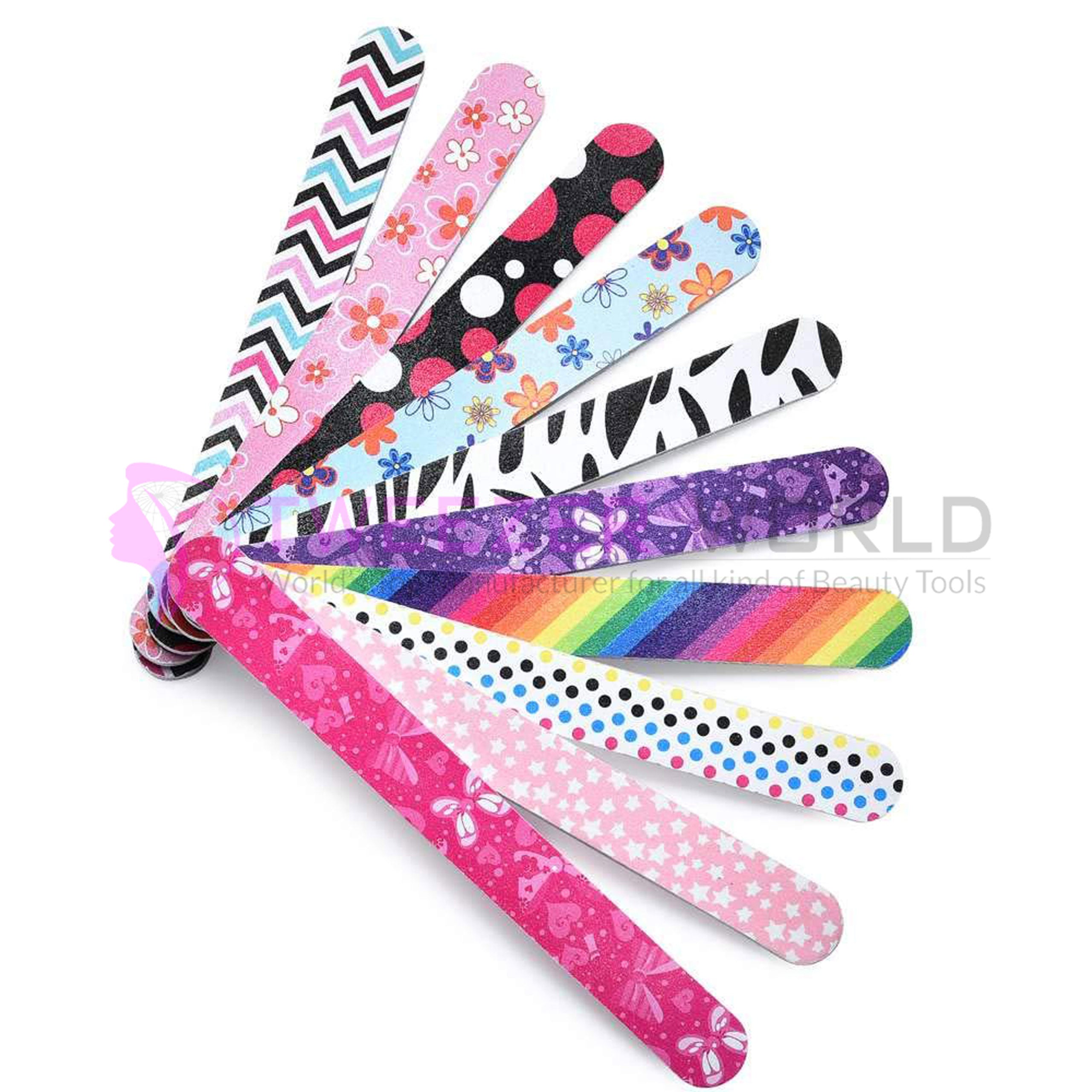 Professional Nail Shaper 10 Pcs Nail File and Buffers for Best Women Girls