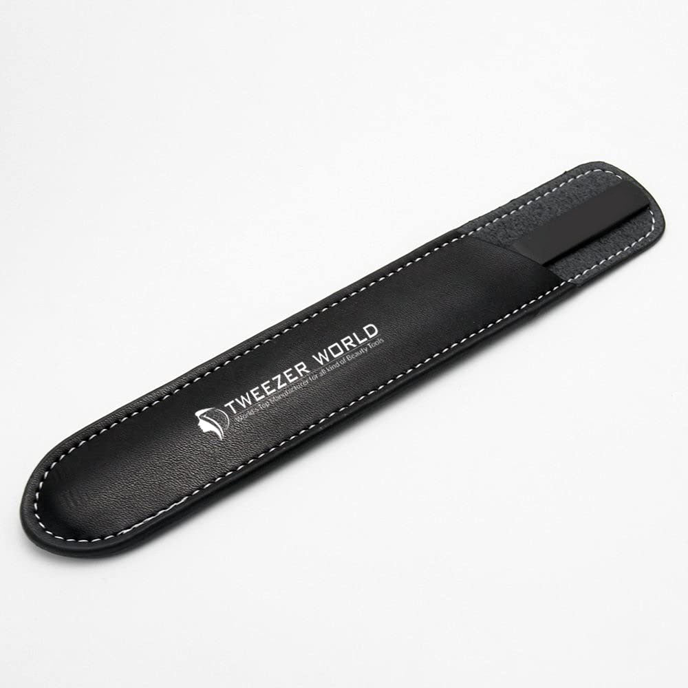 Premium Black Handle Metal 4 Sided Nail File Manicure Pedicure Tool