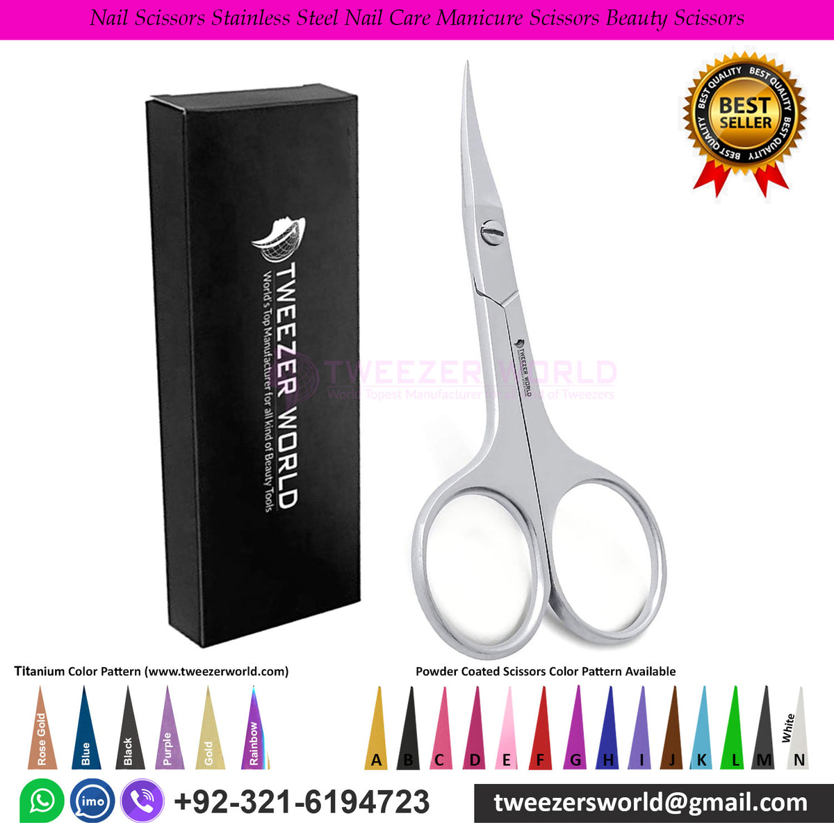 Nail Scissors Stainless Steel Nail Care Manicure Scissors Beauty Scissors