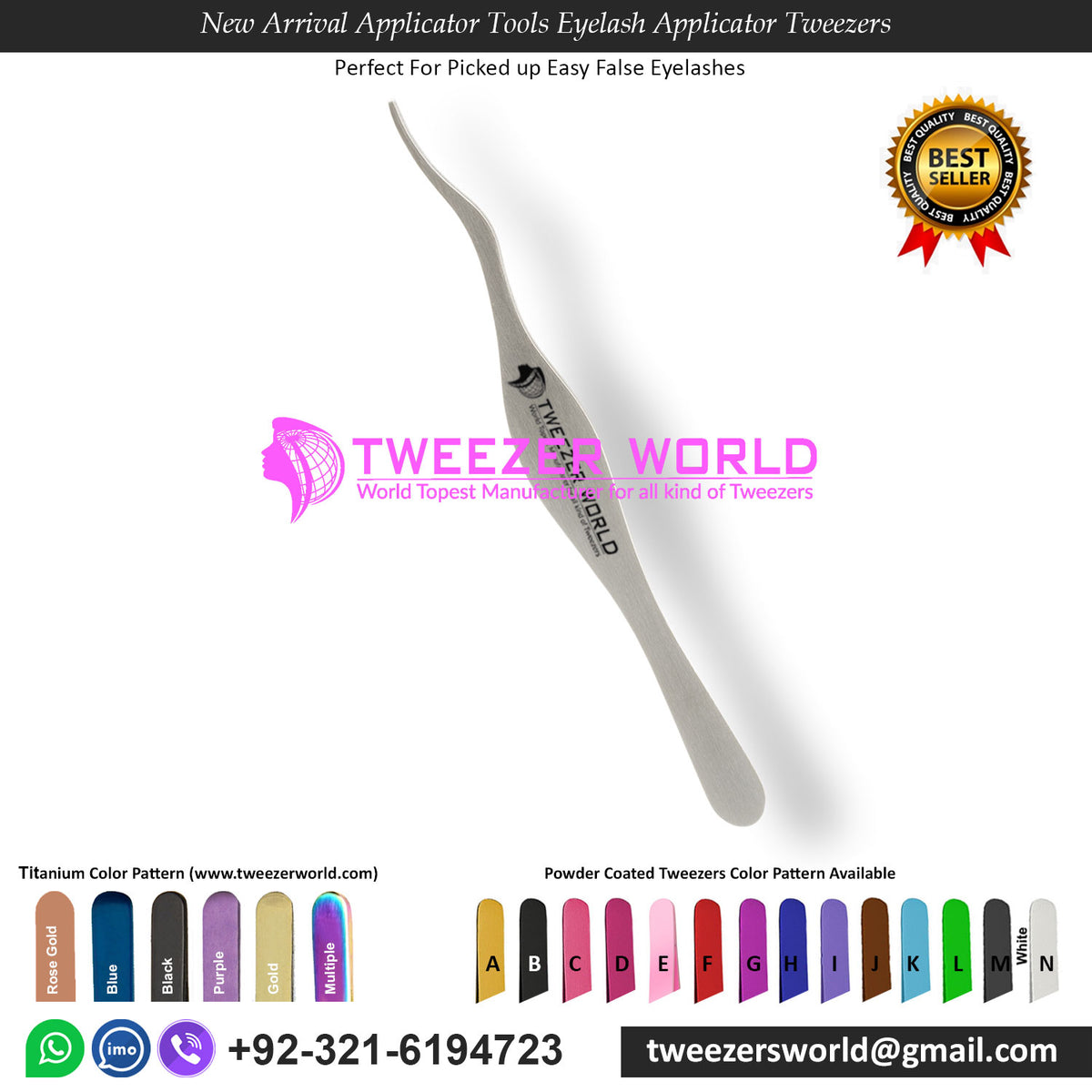 New Arrival Applicator Tools Eyelash Applicator Tweezers