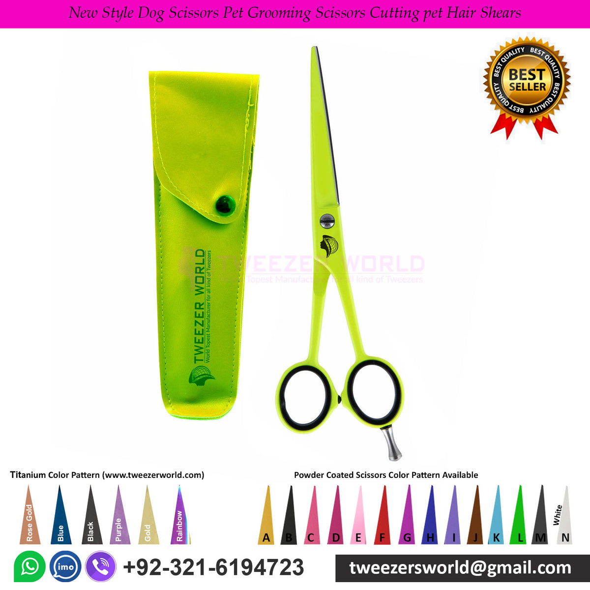 New Style Dog Scissors Pet Grooming Scissors Cutting pet Hair Shears