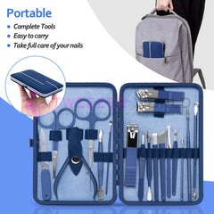 Professional 18 Piece Manicure Set for Women And Men Portable Travel Kit