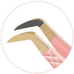 Pink Lash Tweezers | Professional Volume Lash Extension Tweezers