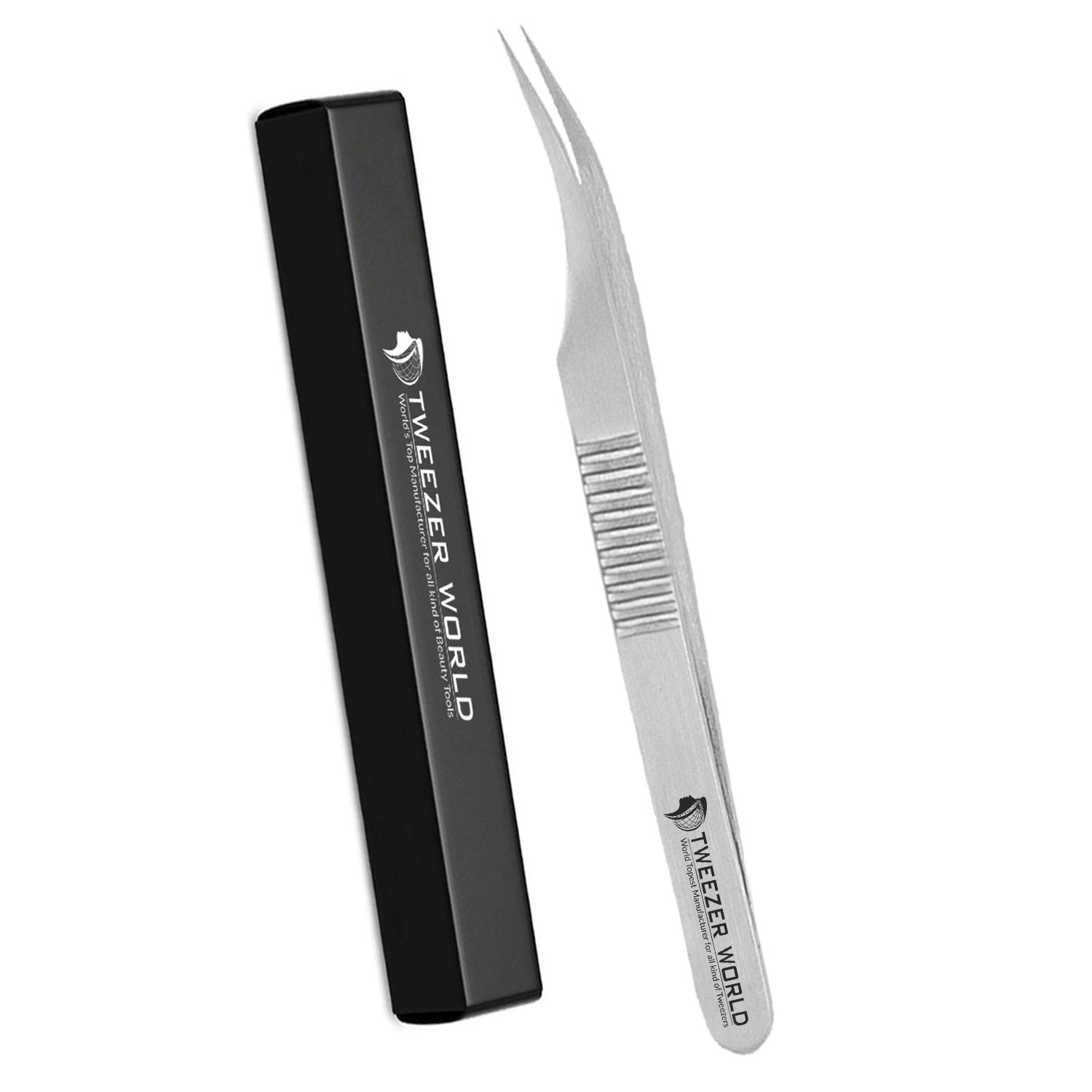 The Best Quality Serrated Handle Eyelash Extension Volume Tweezers