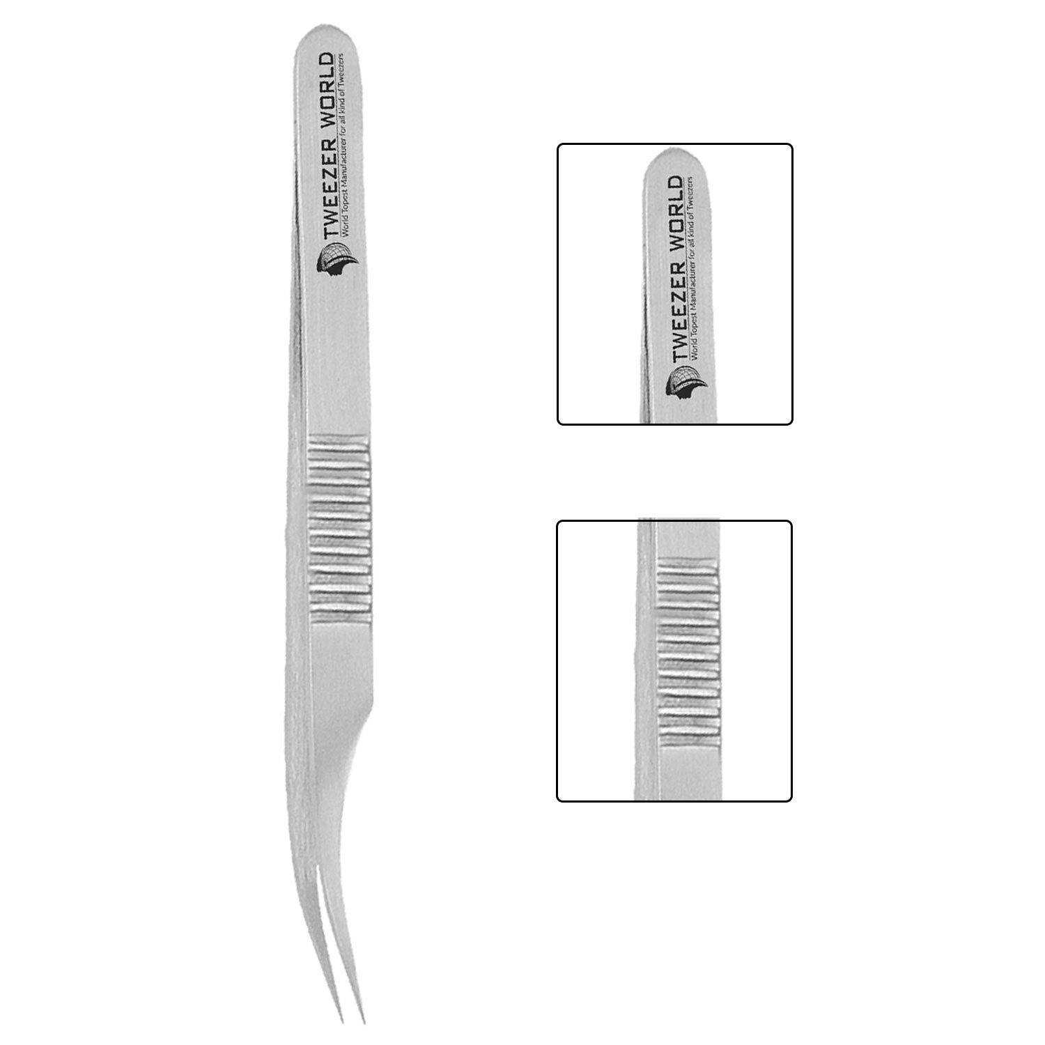 The Best Quality Serrated Handle Eyelash Extension Volume Tweezers