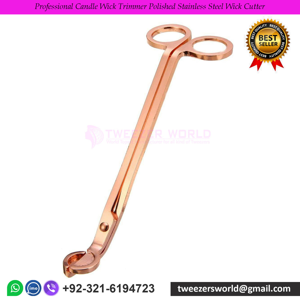 Wick Cutter Professional Candle Wick Trimmer Polished Stainless Steel Wick Cutter