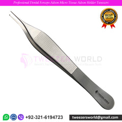 Professional Dental Forceps Adson Micro Tissue Adson Holder Tweezers