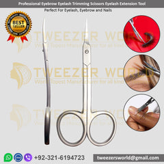 Professional Eyebrow Eyelash Trimming Scissors Eyelash Extension Tool