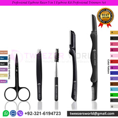 Professional Eyebrow Razor 5 in 1 Eyebrow Kit Professional Trimmers Set