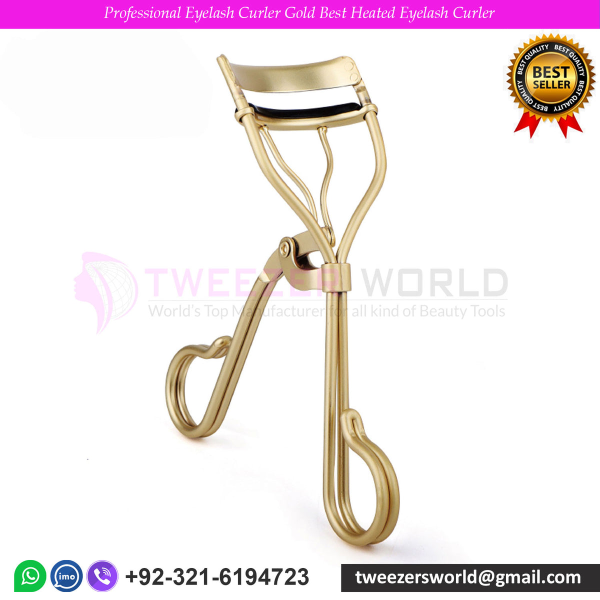 Professional Eyelash Curler Gold Best Heated Eyelash Curler