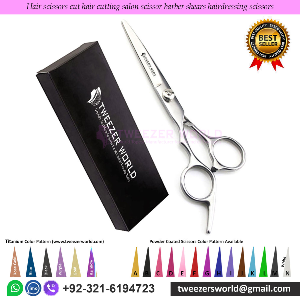 Professional Hair Cutting Scissors Salon Scissor Barber Hairdressing Scissors