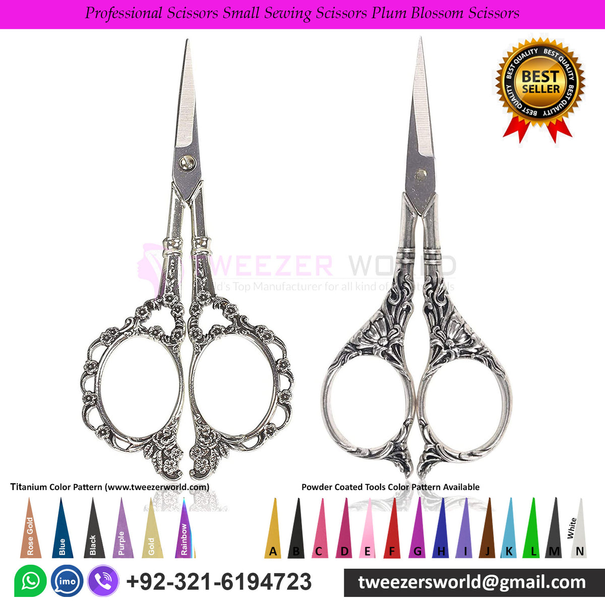 Professional Scissors Small Sewing Scissors Plum Blossom Scissors