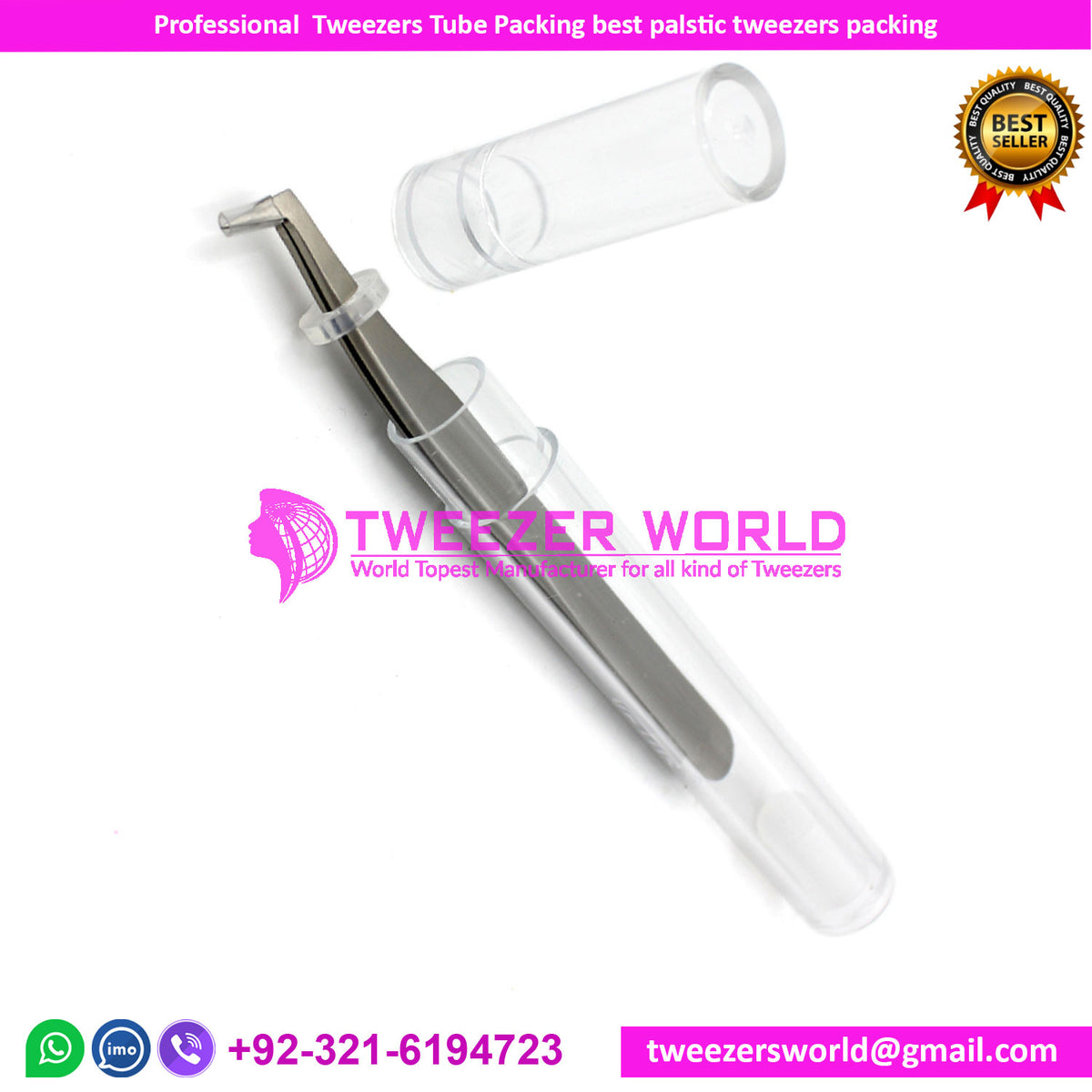 Professional Tweezers Tube Packing best plastic tweezers packing