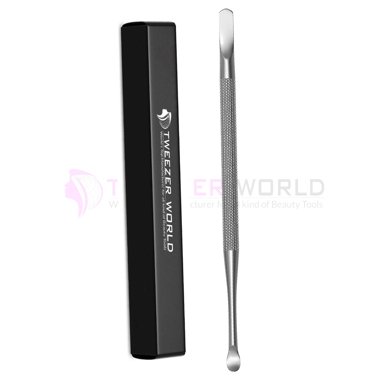 Professional Cuticle Pusher and Spoon Nail Cleaner Dual Sided Pusher