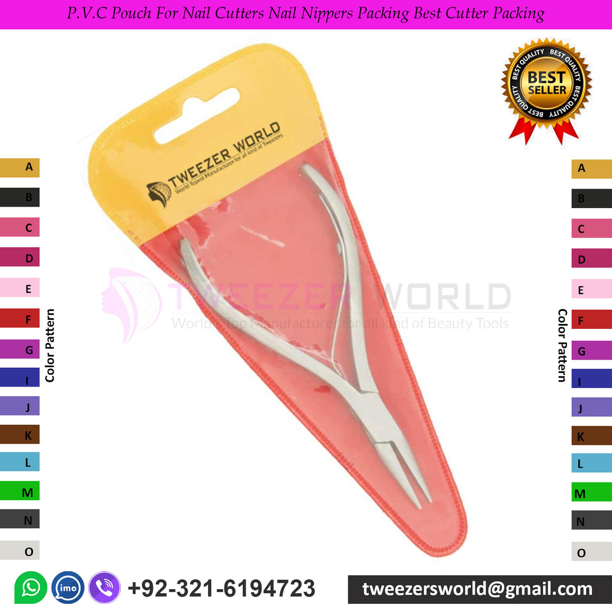 P.V.C Pouch For Nail Cutters Nail Nippers Packing Best Cutter Packing