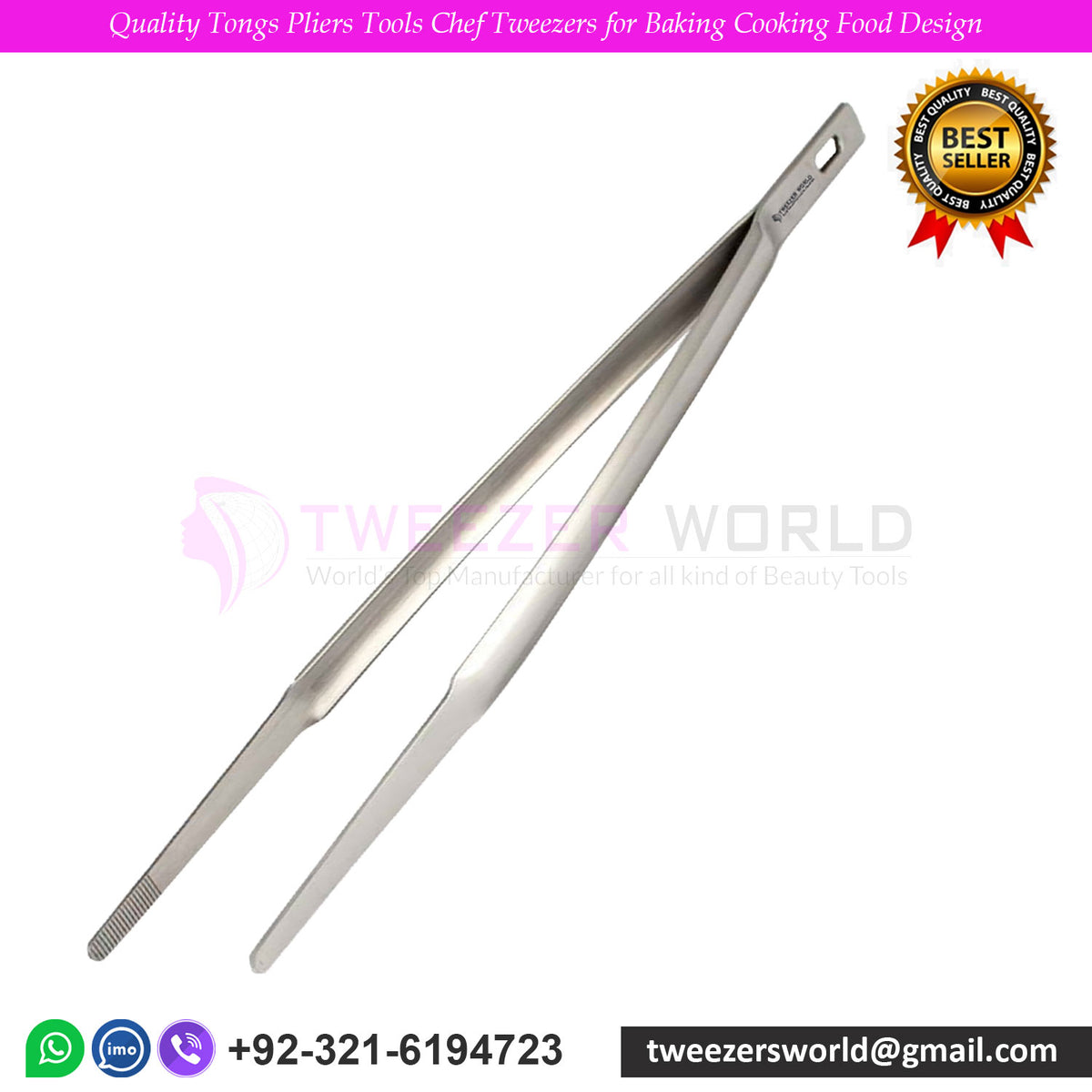 Quality Tongs Pliers Tools Chef Tweezers for Baking Cooking Food Design