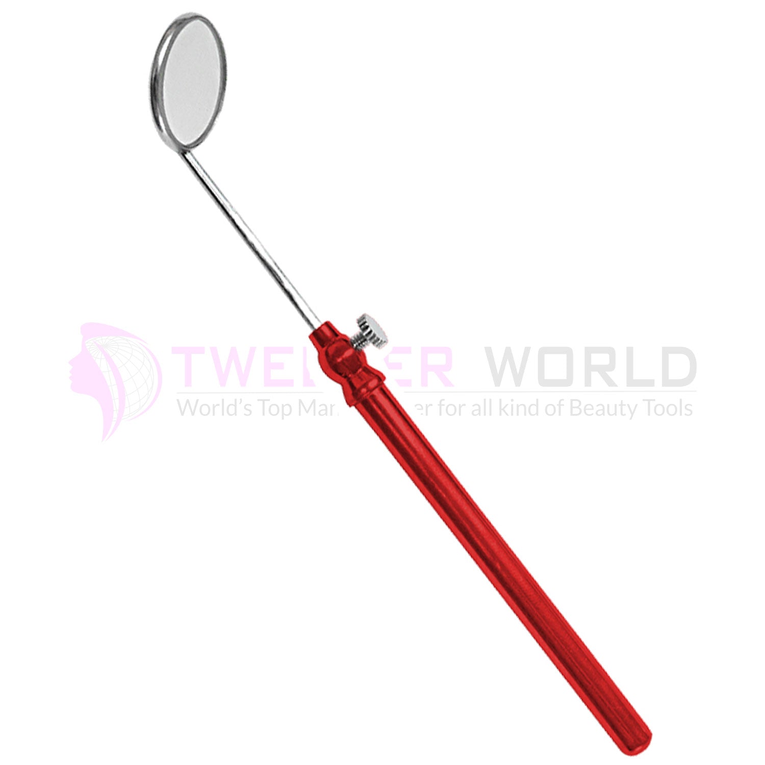 Adjustable Handle Eyelash Red Hollow Handle Best Lash Mirror