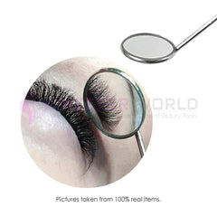 Adjustable Handle Eyelash Red Hollow Handle Best Lash Mirror