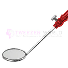 Adjustable Handle Eyelash Red Hollow Handle Best Lash Mirror