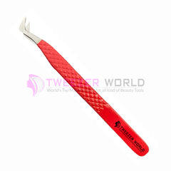 Red Beauty Diamond Grip Premium Quality Volume Eyelash Tweezers