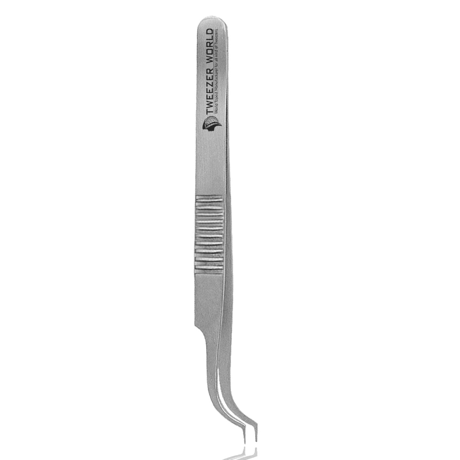 Wholesale Price Serrated Handle Eyelash Extension Volume Tweezers