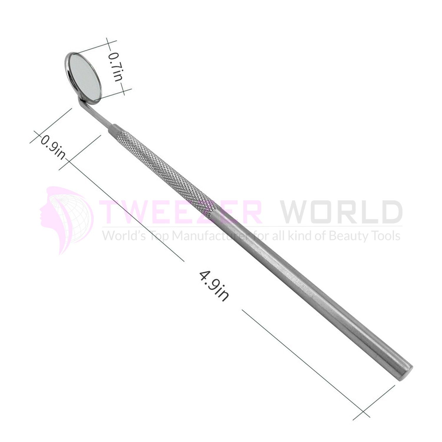 Eyelash Extensions Dental Mirror Inspect Instrument Makeup Mirror