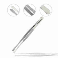 Scientific Labwares Stainless Steel Lab Forceps with Straight Flat 