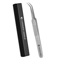 Premium Serrated Handle Volume Tweezers Eyelash Extension Tweezers