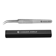 Premium Serrated Handle Volume Tweezers Eyelash Extension Tweezers