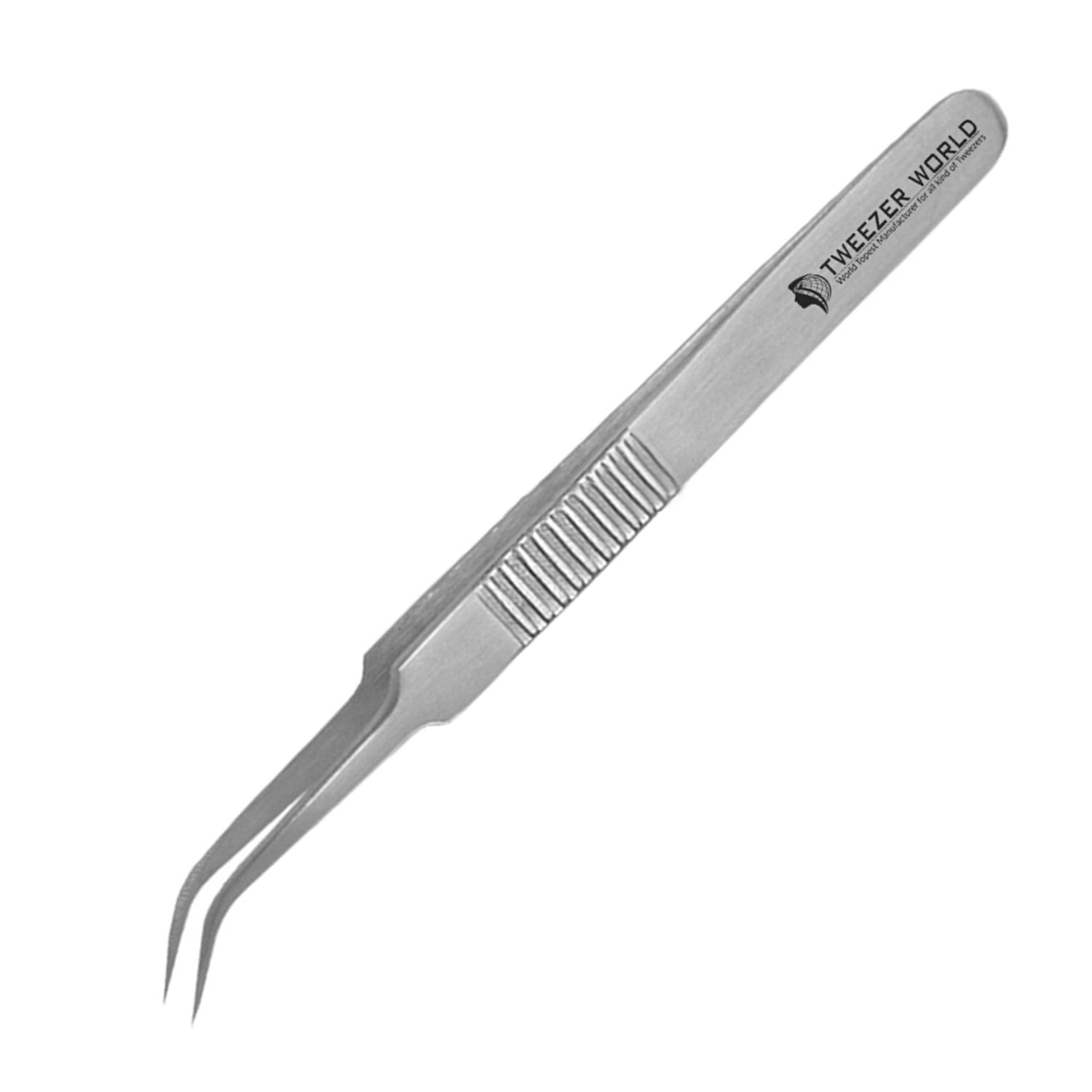 Premium Serrated Handle Volume Tweezers Eyelash Extension Tweezers