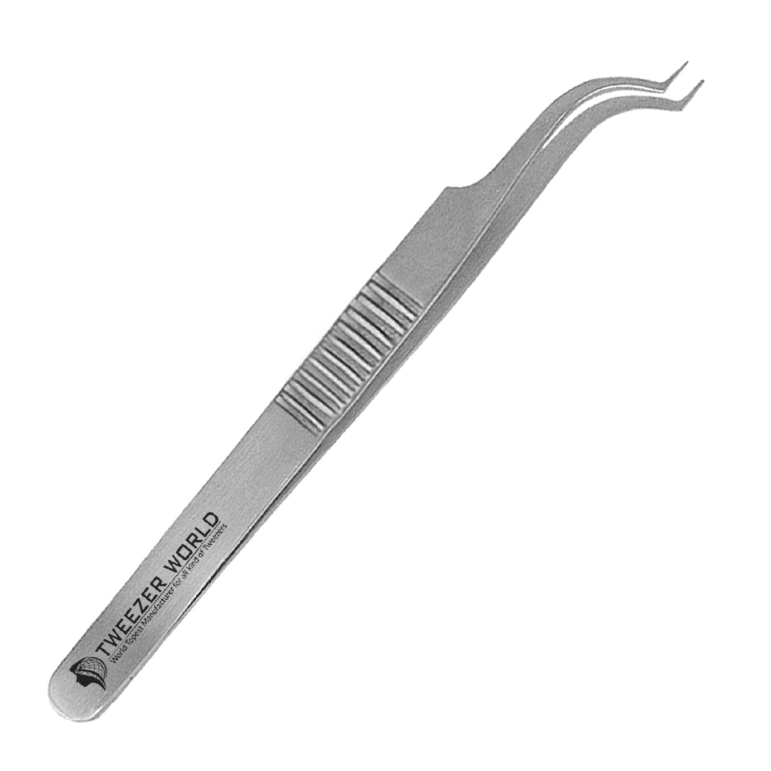 Wholesale Price Serrated Handle Eyelash Extension Volume Tweezers