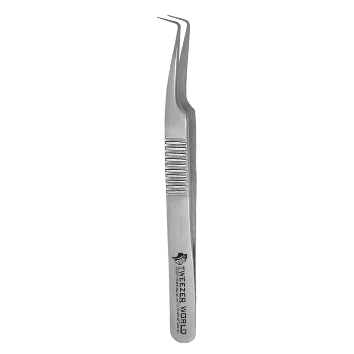 Eyelash Tweezers Best Quality Stainless Steel Serrated Handle Tweezers