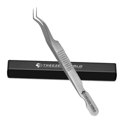 Best Quality Custom Logo Volume Eyelash Extension Serrated Tweezers