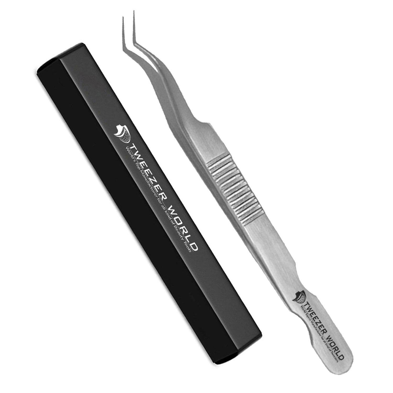 Best Quality Custom Logo Volume Eyelash Extension Serrated Tweezers