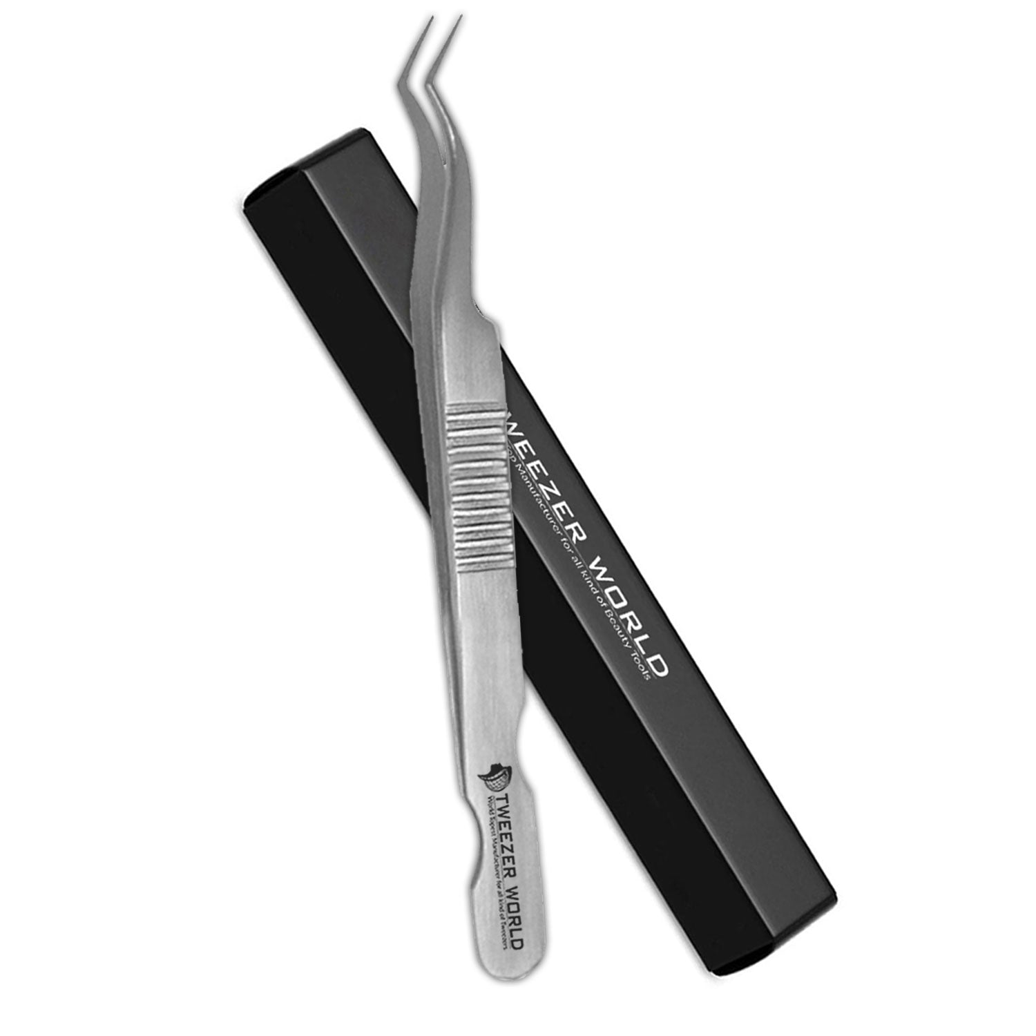 Best Quality Custom Logo Volume Eyelash Extension Serrated Tweezers