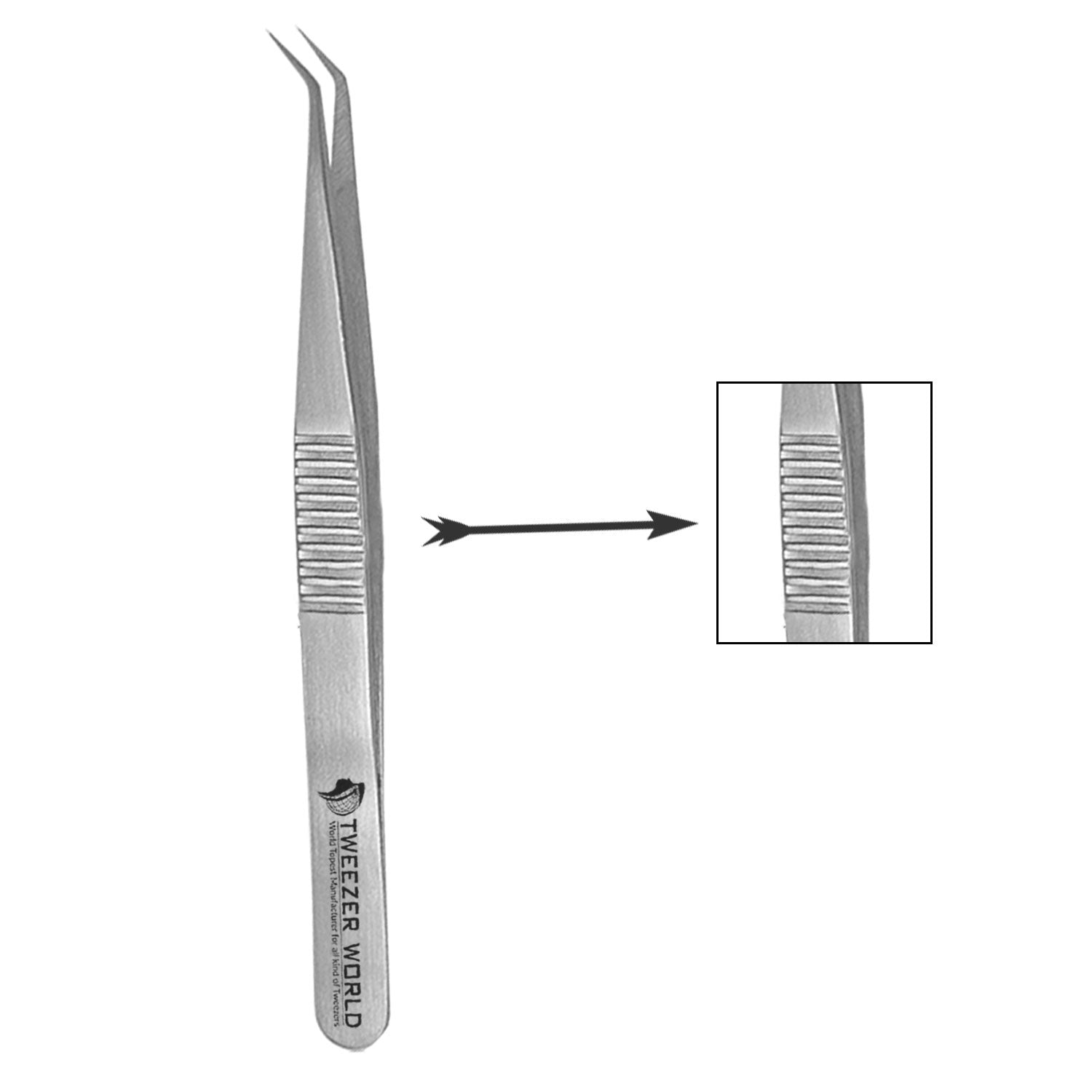 Best Volume Lash Tweezers Serrated Handle Eyelash Volume Tweezers