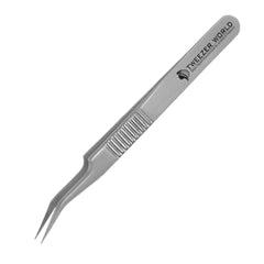 Professional Serrated Handle Eyelash Extension Stainless Steel Tweezers